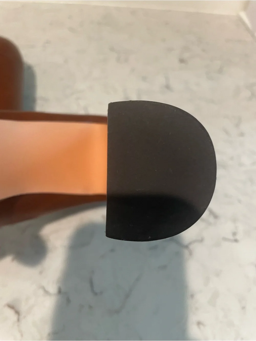 New York & Company Brown Platform Block Heel Pumps